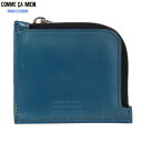訳あり商品 コムサメン 小銭入れ COMME CA MEN メンズ ブランド 日本製 本革 ブライドルレザー コインケース 青 25/2/4 200225【送料無料】