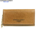 訳あり商品 キャサリンハムネット キーケース KATHARINE HAMNETT LONDON メンズ ブランド 本革 ベジタブルタンニンレザー 茶カーキ 2504BE【送料無料】