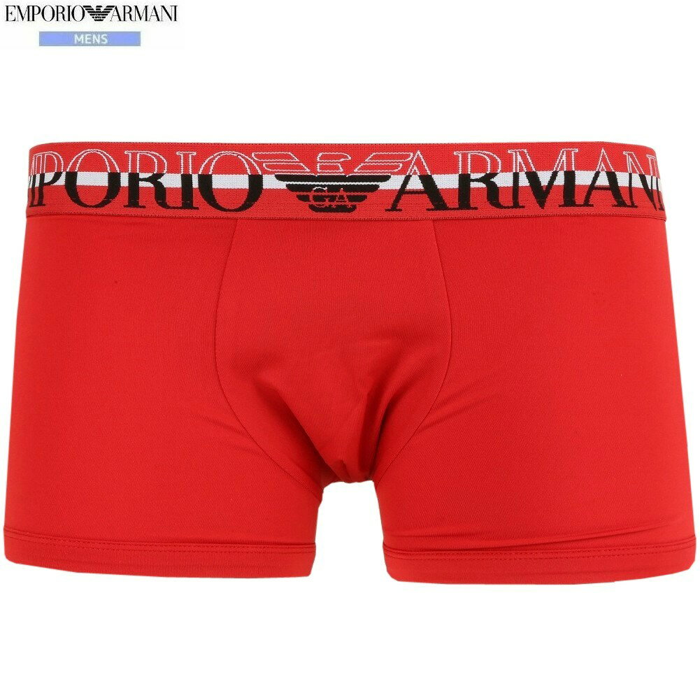 箱なし エンポリオアルマーニ ボクサーパンツ EMPORIO ARMANI メンズ ブランド エッセンシャル マイクロファイバー 赤 1807BE【送料無料】