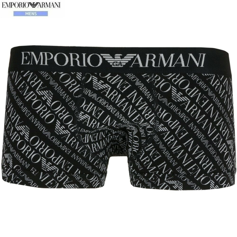 箱なし エンポリオアルマーニ ボクサーパンツ EMPORIO ARMANI メンズ ブランド ALL OVER LOGO コットン..