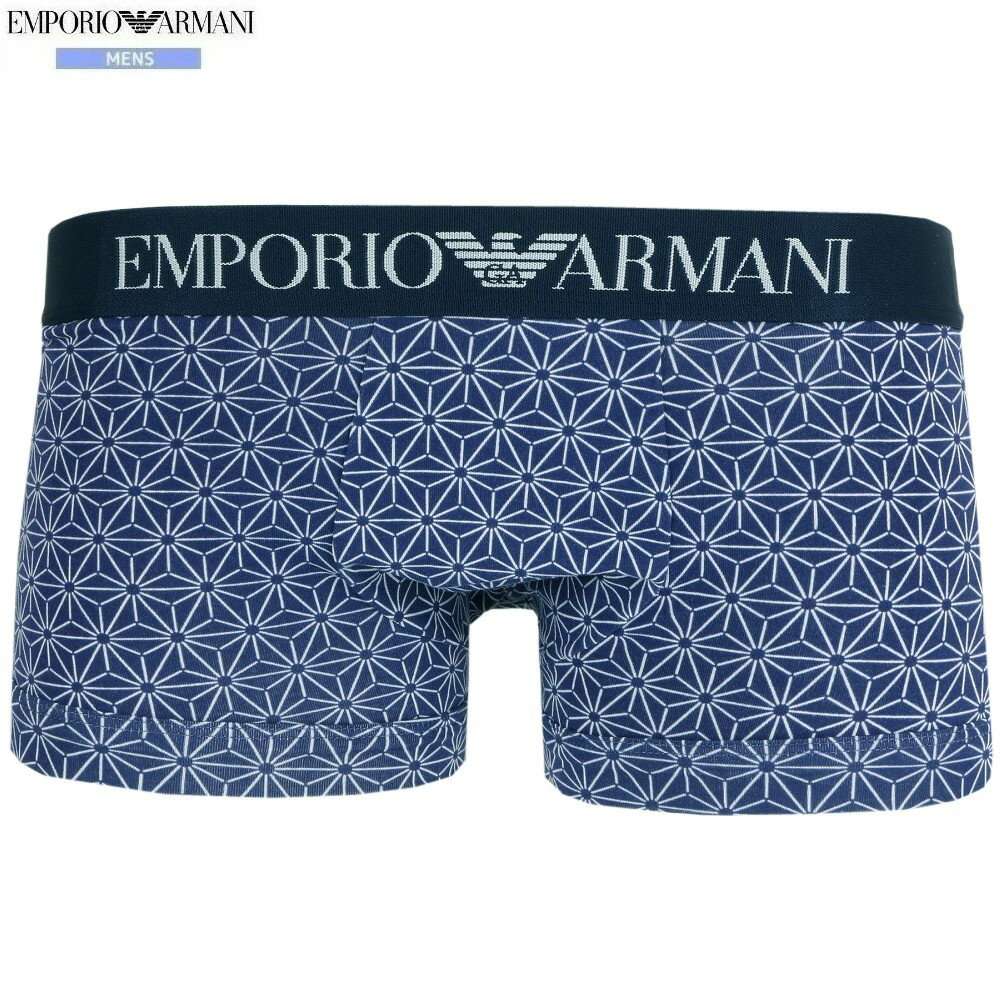 箱なし エンポリオアルマーニ ボクサーパンツ EMPORIO ARMANI メンズ ブランド プリント コットン スト..