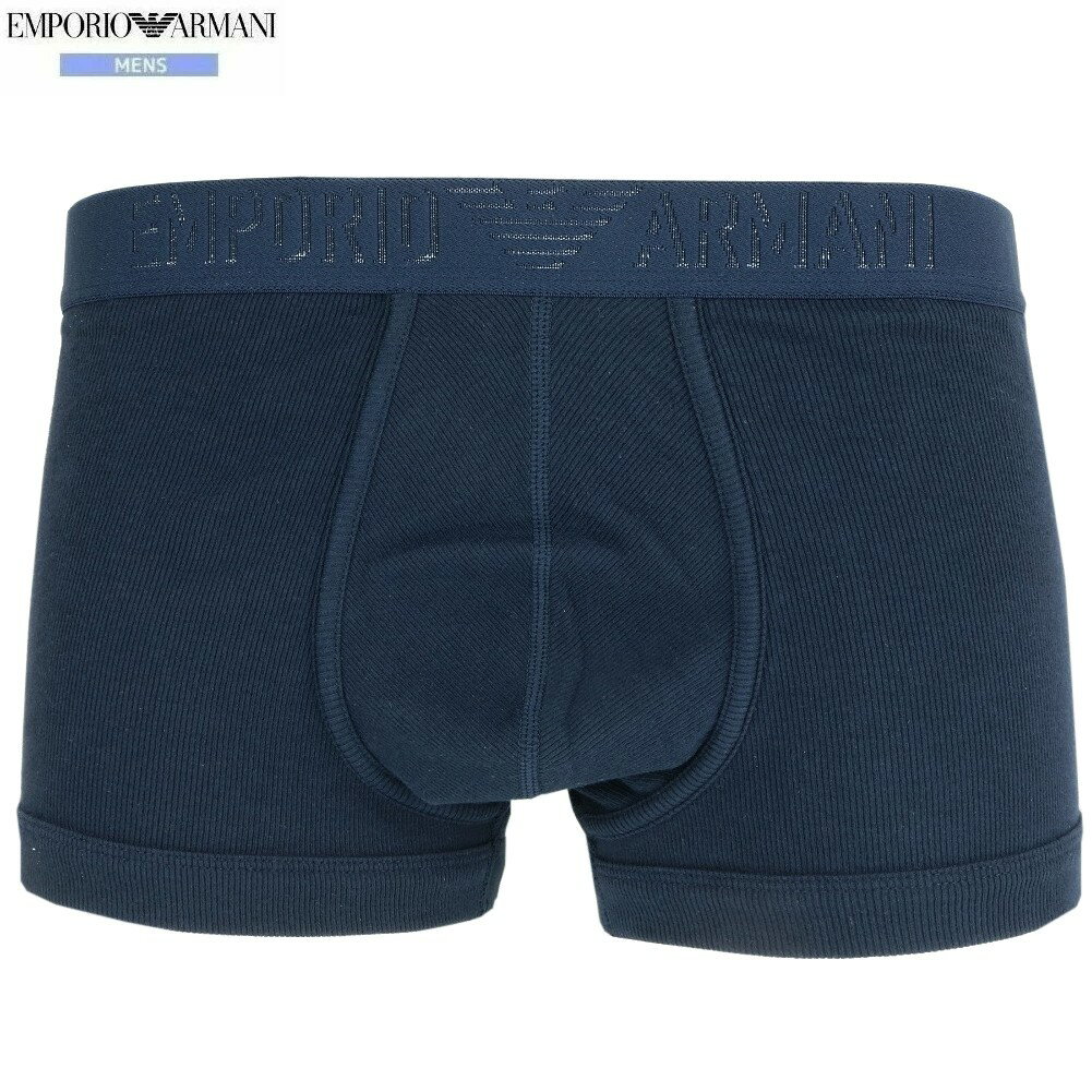 箱なし エンポリオアルマーニ ボクサーパンツ EMPORIO ARMANI メンズ ブランド シャドーロゴバンド コットン ストレッチ 紺 2808BE【送料無料】