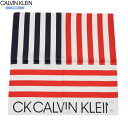 訳あり商品 カルバンクライン ハンカチ ck Calvin Klein メンズ ブランド 日本製 ロゴシリーズ コットン 大判 赤 0409BE【送料無料】