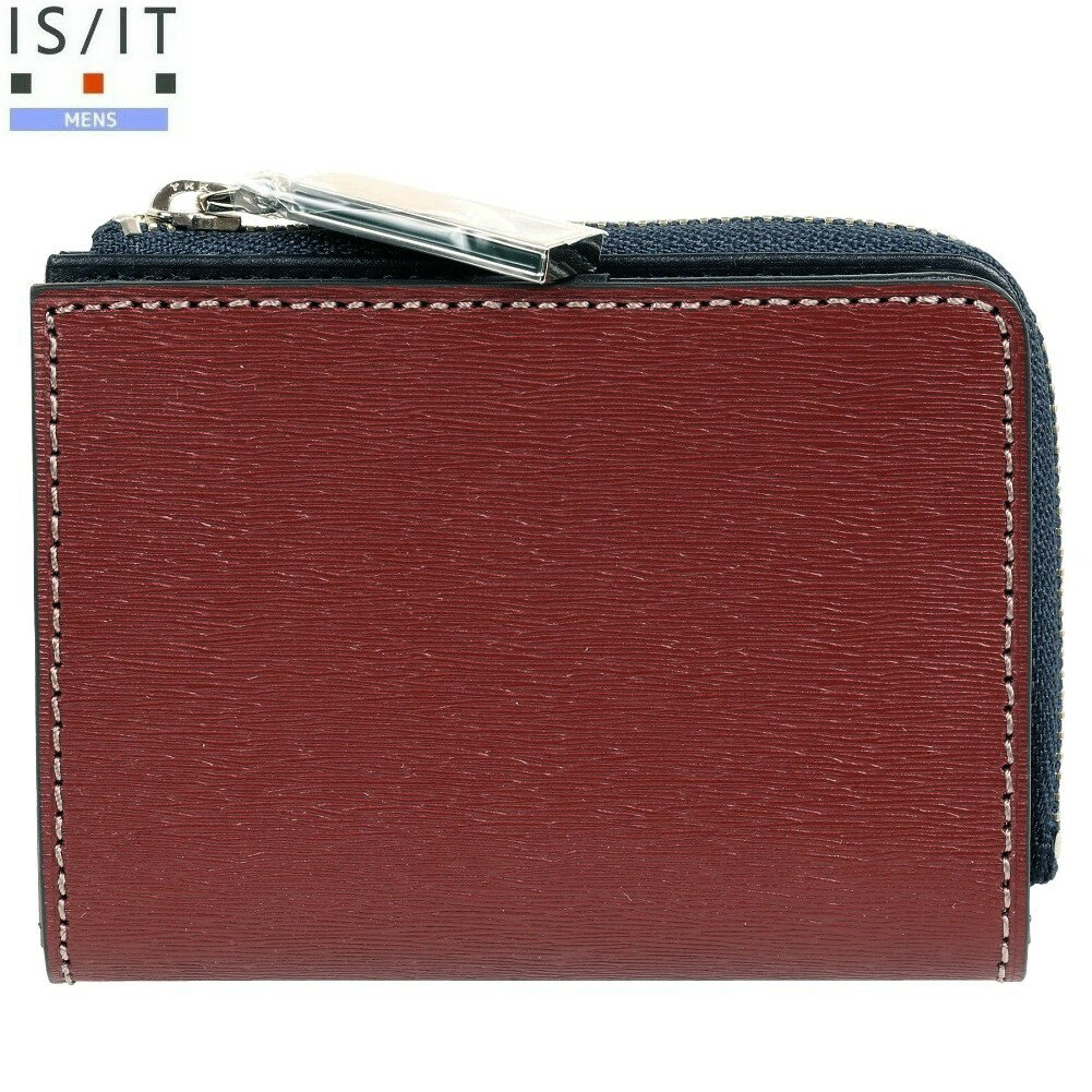 イズイット 小銭入れ IS/IT 46%OFF メンズ ブランド ギフト プレゼント 本革 ペッパー レザー コインケース パスケース ワイン 0409BE【送料無料】
