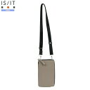 イズイット 財布 IS/IT 50%OFF メンズ ブランド ギフト プレゼント 本革 ストア エコバッグ付き 2WAY スマホ対応 レザー ショルダー トープ 0409BE