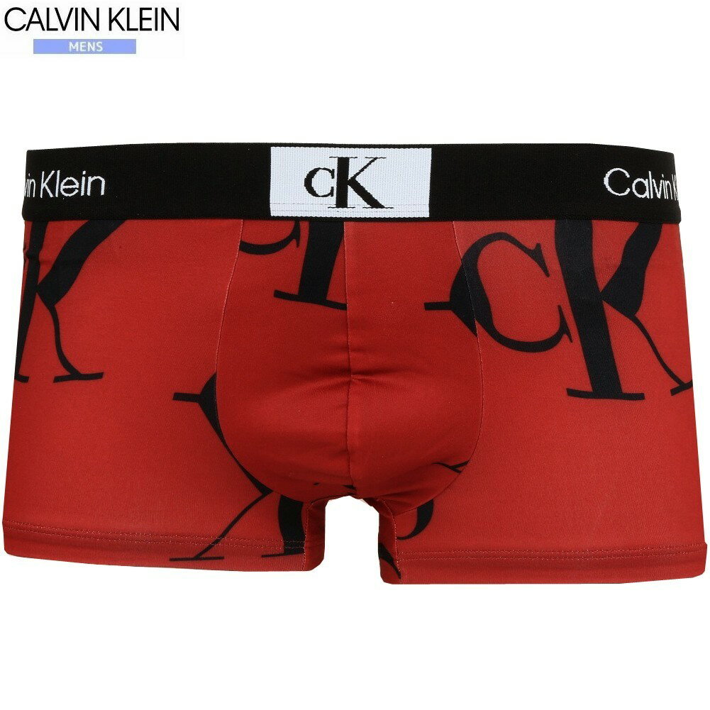 カルバンクライン ボクサーパンツ Calvin Klein メンズ ブランド ギフト プレゼント "Calvin Klein 1996" ckロゴ マイクロファイバー 赤橙 3110BE【送料無料】