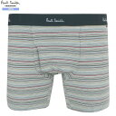 外箱ダメージ有 ポールスミス ボクサーパンツ Paul Smith メンズ ブランド "マルチボーダー" ショート SHORT BOXER チャコール 3110BE【送料無料】