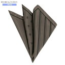 SALE48%OFF【STUDIO by D'URBAN】ダーバン 4面パターン シルク ポケットチーフ 茶『20/7/5』290720【送料無料】