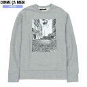 コムサメン トレーナー COMME CA MEN 58%OFF メンズ ブランド ギフト プレゼント ラッピング無料 日本製 フォトプリント クルーネック スウ...