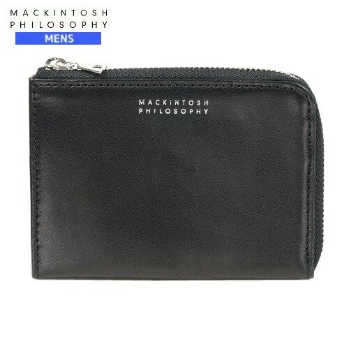 訳あり特価 マッキントッシュ ミニ財布 MACKINTOSH PHILOSOPHY メンズ ブランド 本革 グレンオード Lファスナー 黒 23/9/5 280923【送料無料】