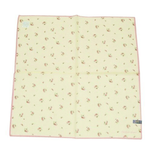 fflower11のポロ・ラルフローレン ハンカチ POLO RALPH LAUREN レディース ブランド ギフト プレゼント ラッピング無料 日本製 フラワー コットンシルク 大判 ハンカチーフ アイボリー 23/10/4 261023【送料無料】｜アングル3