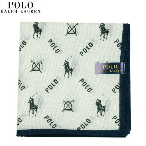 ポロ ラルフ ローレン ハンカチ レディース ポロ・ラルフローレン ハンカチ POLO RALPH LAUREN レディース ブランド ギフト プレゼント ラッピング無料 日本製 ロゴ プリント コットンシルク 大判 ハンカチーフ 白 23/10/4 261023【送料無料】