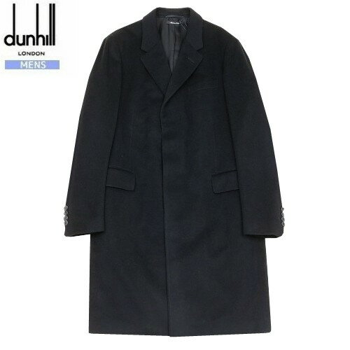 ダンヒル コート dunhill 51%OFF メンズ ブランド イタリア製 ウールカシミヤ チェスターコート 黒 23/11/5 301123