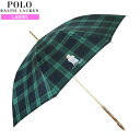 【新古品】ポロ・ラルフローレン 雨傘 POLO RALPH LAUREN レディース ブランド ギフト プレゼント ラッピング無料 チェック ポロベア ワンポイ...