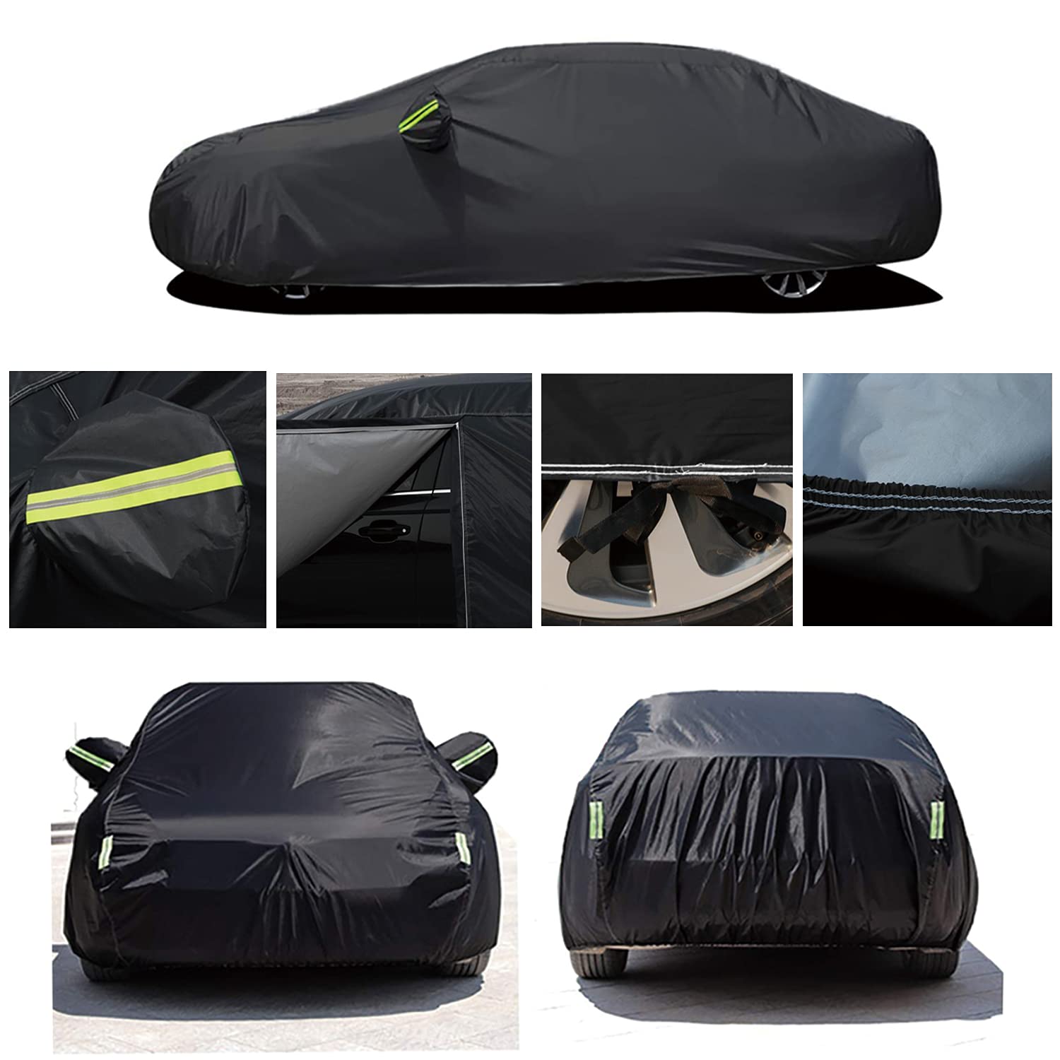 ボディーカバー *ベンツ CLS シューティングブレーク 対応用 4層構造 ボディカバー{裏起毛}車カバー カー用品 車 カバー 起毛 黄砂 花粉 霜 紫外線防止 防風ロープ付き 黒