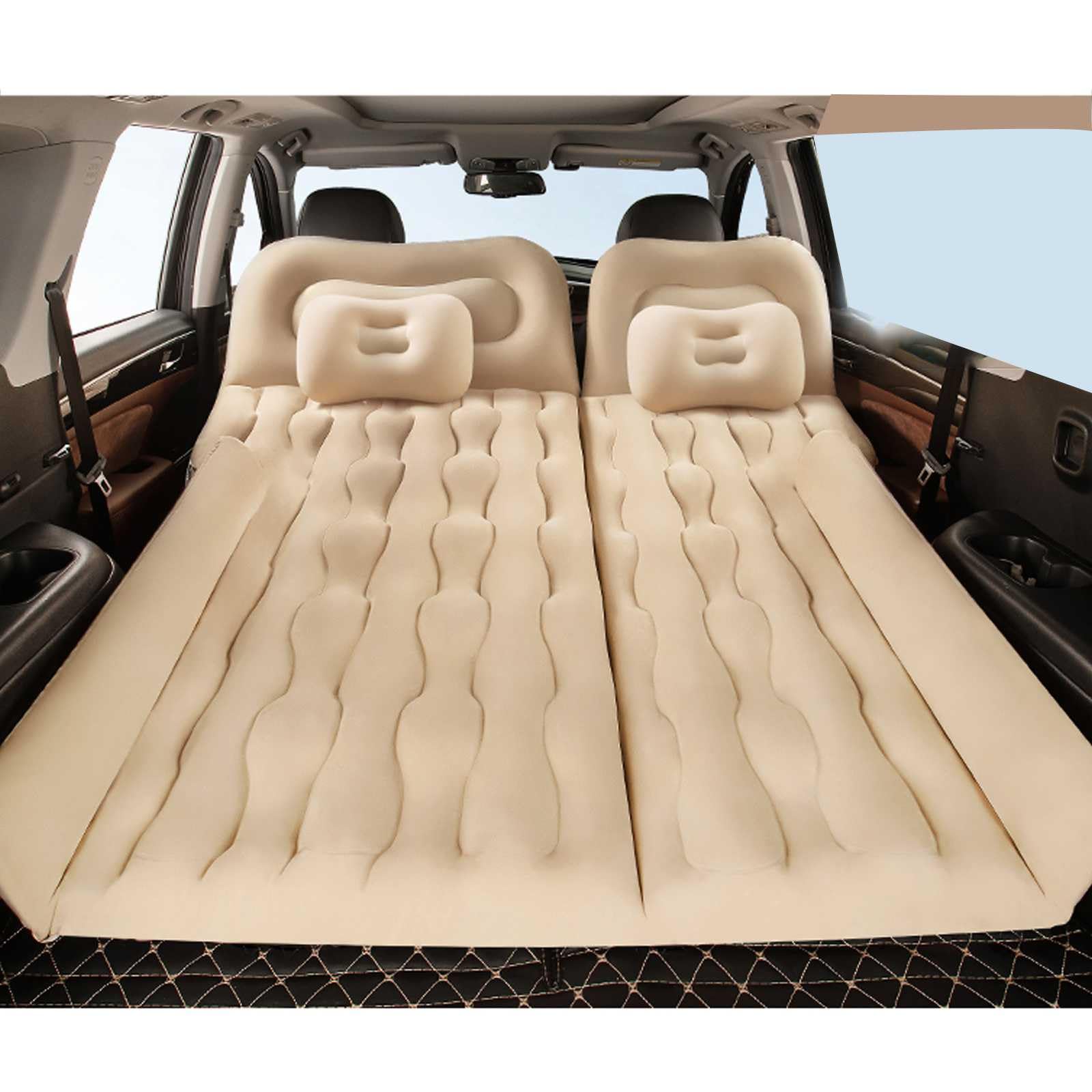 新型 ステップ ワゴン RF系 RG系 RK系 RP系 車中泊 マット 電動エアーベッド 約15CM厚さフロッキング生地+PVC素 後部座席ベッド カーマットレス 折畳み式 電気ポンプ 枕つき 収納袋付 車中泊 便利グッズ キャンプ用品 仮眠 旅行用 自宅用 車用 SUV MPV汎用