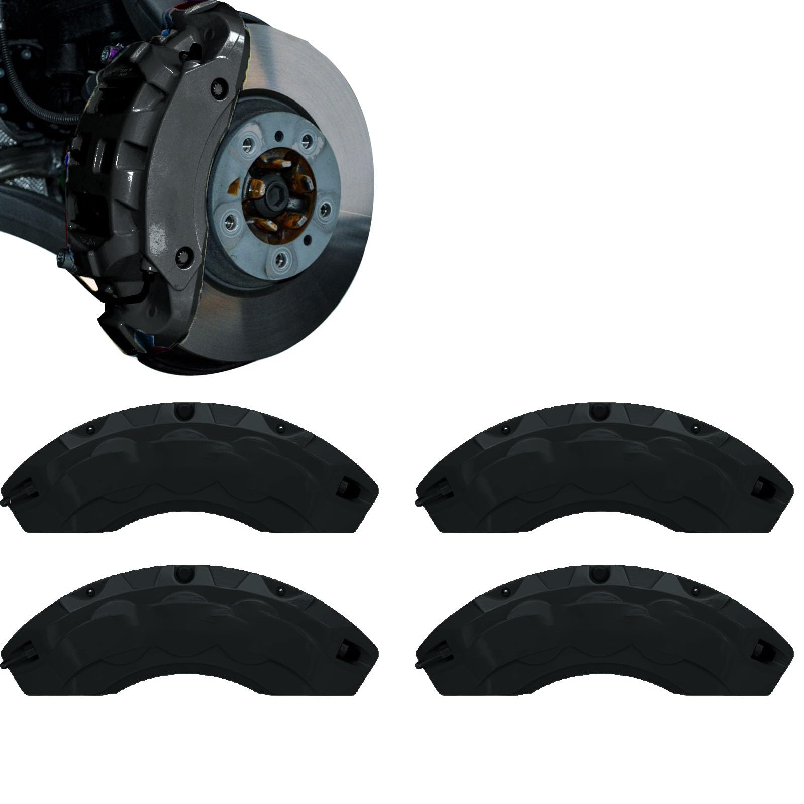 ホンダ ヴェゼル 2代目 VEZEL RV系 RV3/4/5/6型 令和3年4月~現行 キャリパーカバー カスタム専用 アルミニウム製 ブレーキキャリパーカバー 前後セット4個 専用設計 耐熱防塵加工 18色選択可能 ブレーキカバー ホイールアクセサリー カーディスク装飾