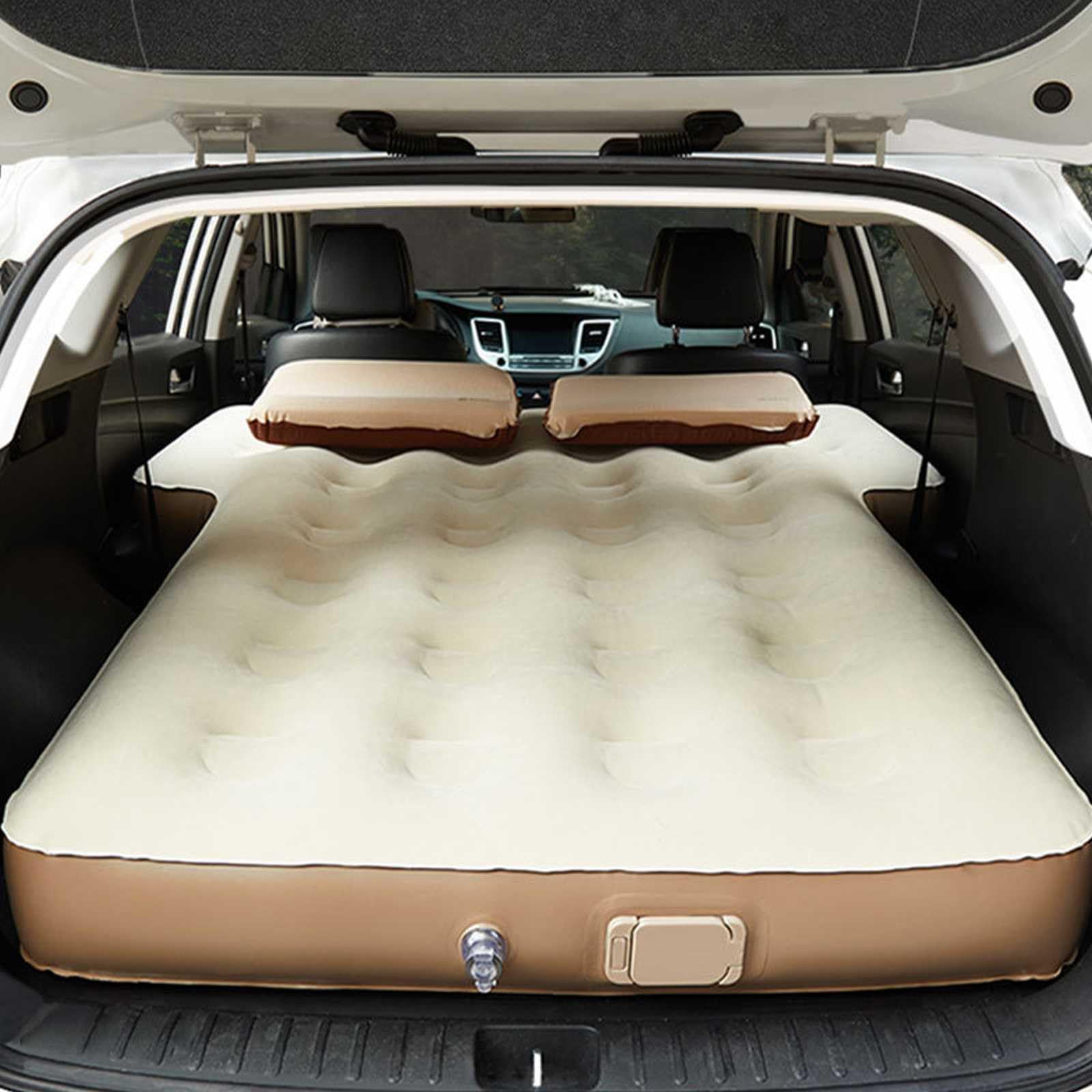 車中泊 マット セレナ C25系 C26系 C27系 C28系 車載 エアーベッド Serena 車用ベッド アウトドア キャンプ マット 独立サポートエアクッション エアポンプ付き