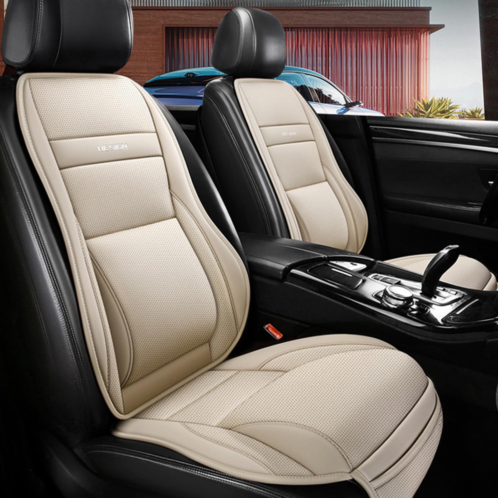 新型5D 車 クッション プロボックス/プログレ/プロナード/シート 座布団 車 シートクッション【固定式ランバーサポートとレッグサポート】 体圧分散 防寒 防汚 暖かい