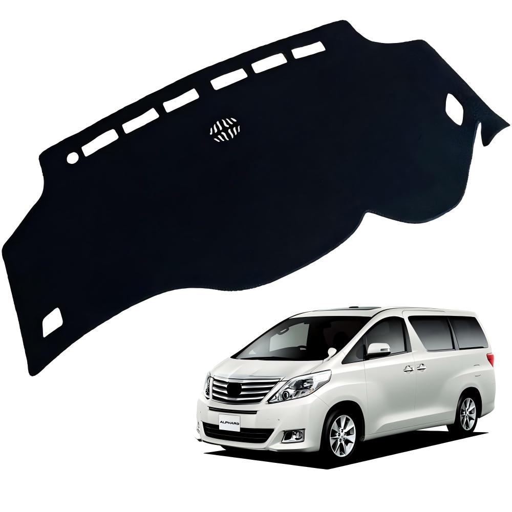 樂天商城 - 適用トヨタ アルファード 20系 2008年5月〜2015年1月 ダッシュボードマット 車輌専用設計 日焼け対策 劣化予防 映り込み対策 擦れ傷防止 マットポリエステル製 ロゴ付き マット内装カスタム アクセサリー
