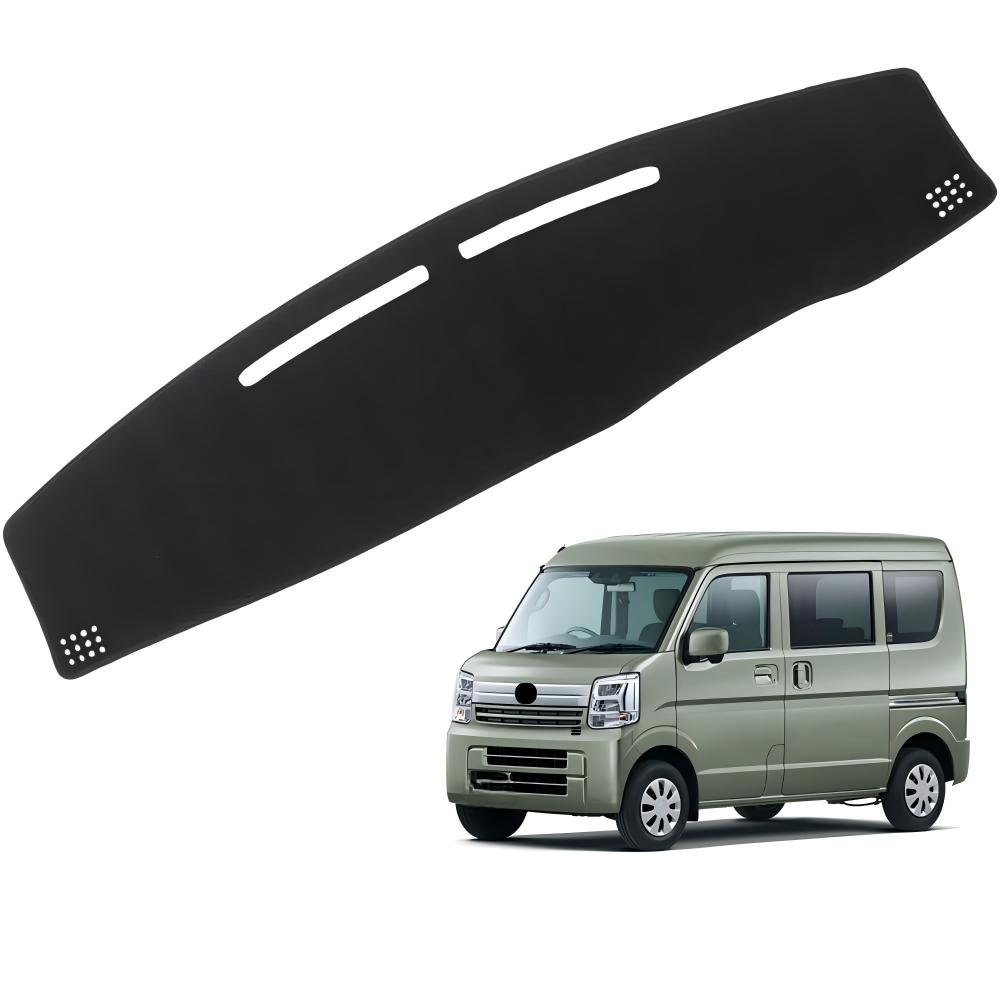 適用スズキ エブリイ DA64W DA64V 2005年8月〜2015年2月 ダッシュボードマット 車輌専用設計 日焼け対策 劣化予防 映り込み対策 擦れ傷防止 マットポリエステル製 ロゴ付き マット内装カスタム アクセサリー