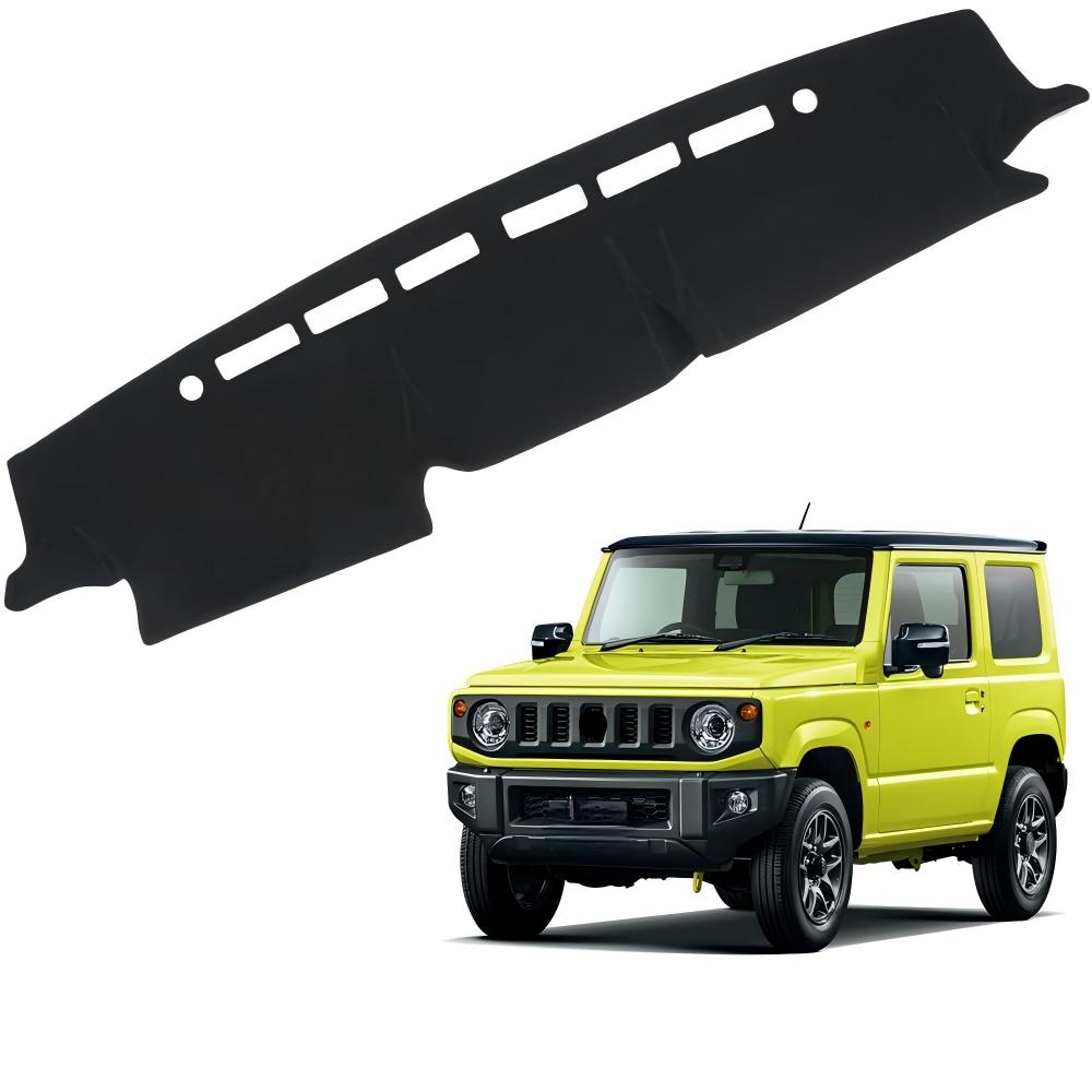樂天商城 - 適用スズキ ジムニー＆シエラ JB64 JB74 2018年7月〜現行 ダッシュボードマット 車輌専用設計 日焼け対策 劣化予防 映り込み対策 擦れ傷防止 マット ポリエステル製 ロゴ付き マット内装カスタム アクセサリー