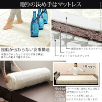 敷布団でも使えるフラットローベッド〔カルバンフラット〕シングルサイズ+国産3層敷布団orポケットコイルスプリングマットレスセット