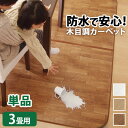 ホットカーペット カバー セット ラグ 防水 木目調 フローリング 抗菌 防カビ 防汚 日本製 床暖房 ペット 子供