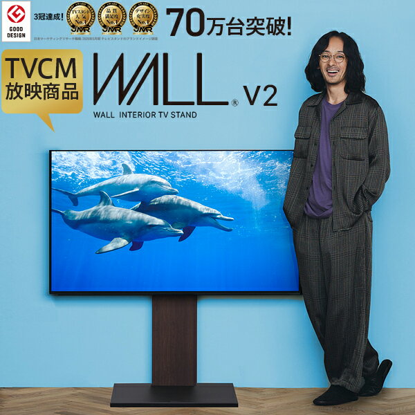 累計70万台 テレビ台 WALL 壁寄せ テレビスタンド V