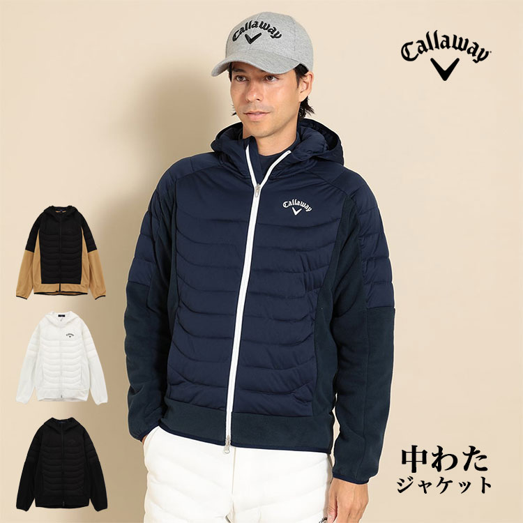 【FG】【30％OFF SALE セール】秋 冬 Callaway GOLF キャロウェイ ゴルフウェア C23217108 スターストレッチ フリース フルジップ 中綿 スウェット ブルゾン 高ストレッチ 撥水性 防風性 透湿性 (メンズ)