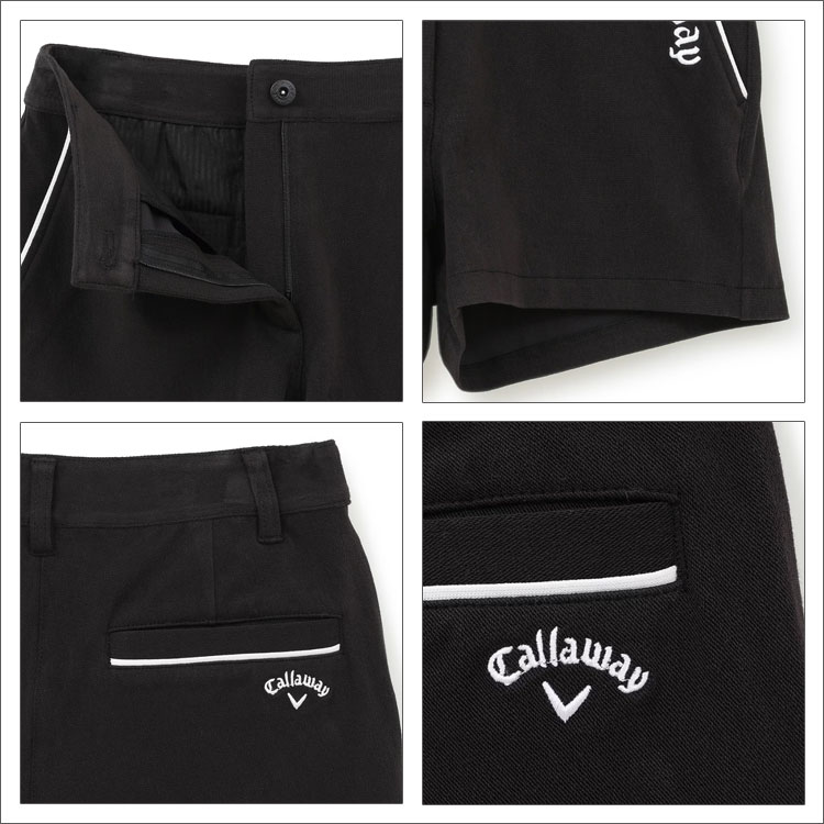 【FG】【50%OFF・半額以下・SALE・セール】春 夏 Callaway GOLF キャロウェイ ゴルフウェア C24127201 裏クール8WAYストレッチ ショートパンツ [裏面（肌面）が「ひんやり」する冷感素材、全方向に伸びる素材] (レディース)
