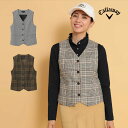 【FG】【40%OFF・SALE・セール】秋 冬 Callaway GOLF キャロウェイ ゴルフウェア C24216201 チェック ベスト[クラシカルスタイ...