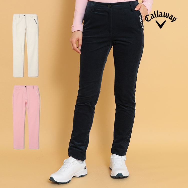 【FG】【40%OFF・セール・SALE】秋 冬 Callaway GOLF キャロウェイ ゴルフウェア C24226203 8WA Yストレッチ モールスキン パンツ （レディース）