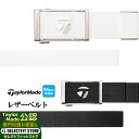 【FG】TaylorMade テーラーメイド ゴルフ TL344 M レザー ベルト (メンズ)