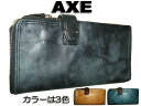 正規品 ポイント10倍 クリスマス お歳暮 通勤 通学 記念日 冠婚葬祭 AXE[アックス】[ Wash(ウォッシュ)シリーズ三つ折り財布 さいふ男女兼用 サイフ プレゼント 折り財布 長財布 札入 クロ/青(ブルー)アオ/ 136655 ikt02
