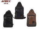 ラッピング無料 正規品 メンズ レディース 母の日 父の日 ギフト アヴィレックス AVIREX 2Way ボディバッグ AX5008 rowa12