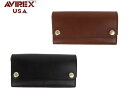 ラッピング無料 正規品 メンズ レディース 母の日 父の日 ギフト アヴィレックス AVIREX バッファローレザー 長財布 AX9303 rowa12