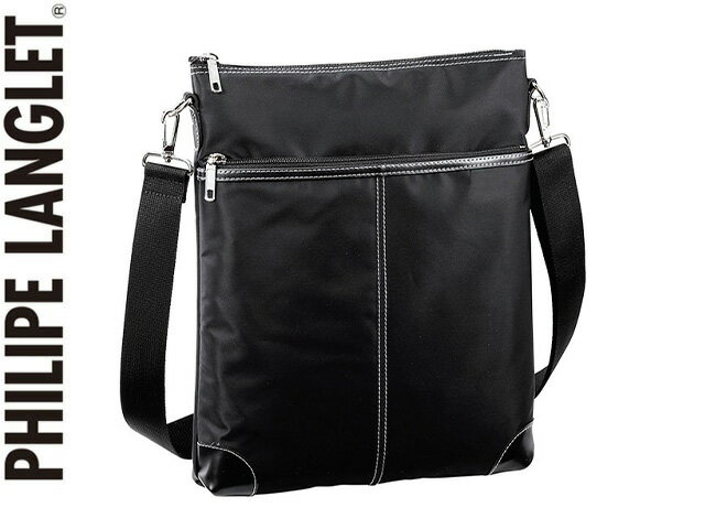 特典もれなくプレゼント お得クーポン有り ラッピング無料 正規品 平野鞄 ひらのかばん ヒラノ 母の日 父の日 ギフト ショルダーバッグ カジュアルバッグ 縦 日本製 国産 豊岡製鞄 メンズ A4ファイル 高密度ナイロン 薄マチ 軽量 PHILIPE LANGLET KBN 33771 hira39