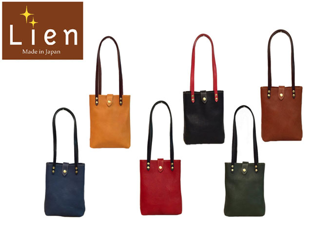 メンズ レディース 正規品 ポイント10倍 Lien[リアン] 栃木レザーヴォーノ縦型ミニトートバッグ lit8106 5926789 ポイント10倍 yone29