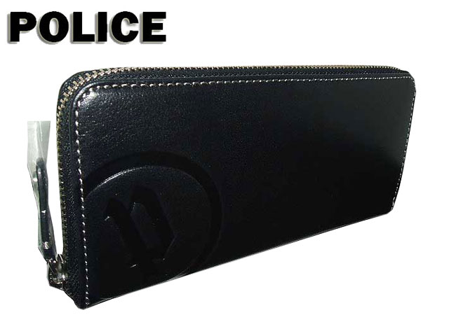 正規品 メンズ レディース あす楽 ポイント10倍 通勤 通学 記念日 冠婚葬祭 バレンタイン POLICE ポリス サングラス愛用 ブランドバッファローシリーズ ラウンドファスナー式長財布 サイフ プレゼント 折り財布 長財布 札入 0525 potj47