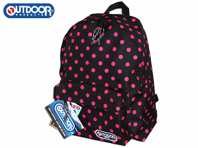 正規品 メンズ レディース ポイント10倍 通勤 通学 記念日 冠婚葬祭 バレンタイン OUTDOOR PRODUCTS アウトドア プロダクツ 学生 スクール 新学期 旅行 リュック デイパック リュック デイパックサック ディバッグ ドット柄 水玉 みずたま 男女兼用 ODT-452 sogawa07格安通販　バレンタイン　人気　ランキング