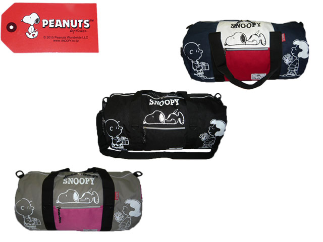 正規品 メンズ レディース あす楽 エントリーなし ポイント10倍 あす楽 通勤 通学 記念日 冠婚葬祭 バレンタイン SNOOPY スヌーピー 寝そべりスヌーピー ナイロン トリコロール 可愛い かわいい ボストンバッグ ロールボストンバッグ 6811 SPR-062 SPR-063 SPR-064 fuji11