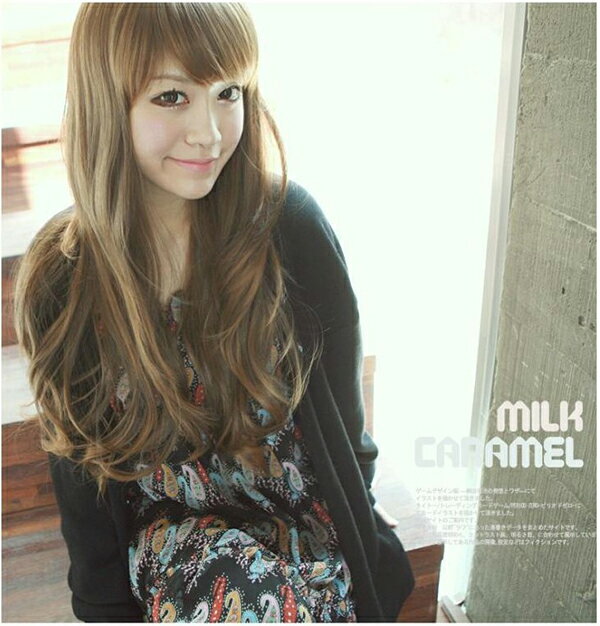 ウィッグ ロング フルウィッグ 自然 コスプレ 毛先ルーズな動き ふんわり カール 結婚式 ハロウィン（ブラウン）つむじ 自然 ポニーテール などアレンジ可 白髪隠し