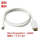 HDMI変換ケーブル Thunderbolt Port mini display ポート Apple Macbook 対応 Happy-Cheap 【1.8m】