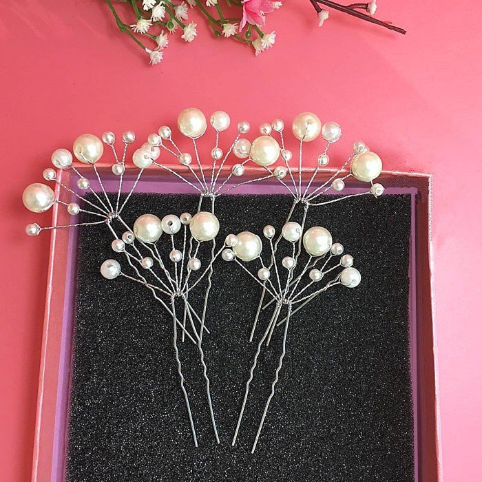 お買い得 ヘアピン パールカラー 5本セット 結婚式 ウェディング パーティー 2