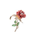 ブローチ 薔薇 ローズ フラワー エレガント 入学式 入園式 卒業式 卒園式 結婚式 ウェディング パーティー 正装 おしゃれ 母の日 父の日 セレモニー 普段...