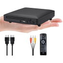 【新旧テレビデッキ両対応!】ミニDVDプレーヤー 1080Pサポート 小型DVD プレーヤー DVD/CD再生専用モデル HDMI端子 RCA三端子搭載 CPR...