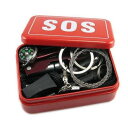 SOS サバイバル ツール セット アウトドア 緊急 防災 災害セット 災害グッズ マルチツールセット 6点
