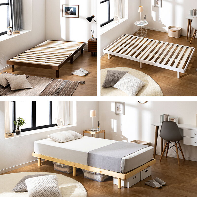 すのこベッド セミシングルショート セミシングル シングル セミダブル ダブル ベ...