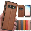 Galaxy S10 docomo SC-03L / au SCV41 ケース Galaxy S10 ケース 手帳型 SC03L ケース 手帳 SC-03Lカバー SCV41ケース サムスン ギャラクシー S10 ケース スマホケース case_iCoverCase_ 内蔵 マグネット カード入れ スタンド機能 落ち着いた色 軽量 レトロ ダークブラウン